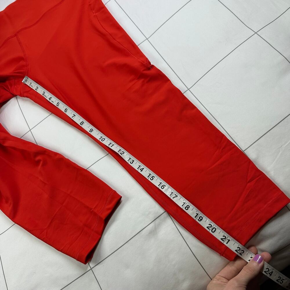 Athleta Leggings Womens 1X Red Interval Stash Pocket 7/8 Workout Gym Sporty Run - Picture 11 of 12
